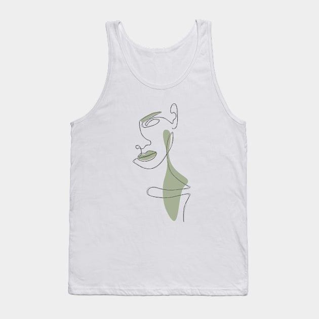 Matcha Portrait Tank Top by Explicit Design